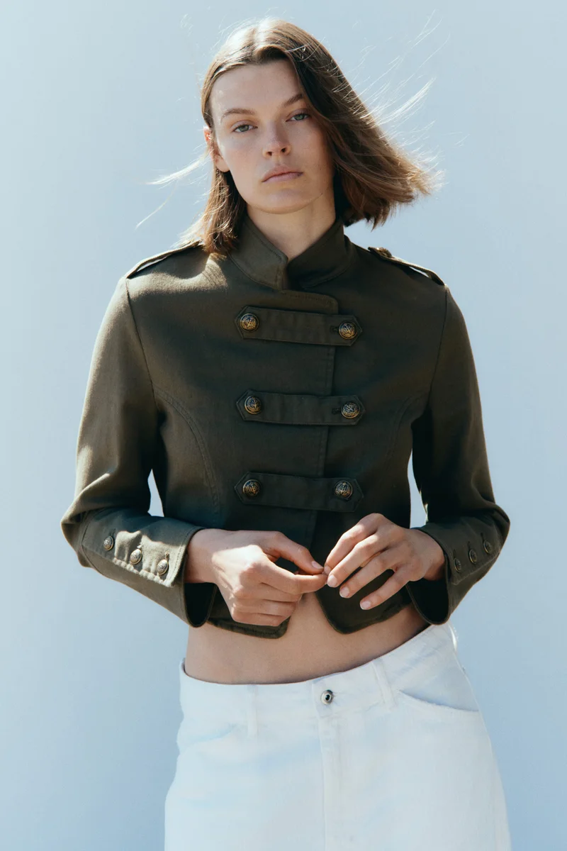Short cotton jacket