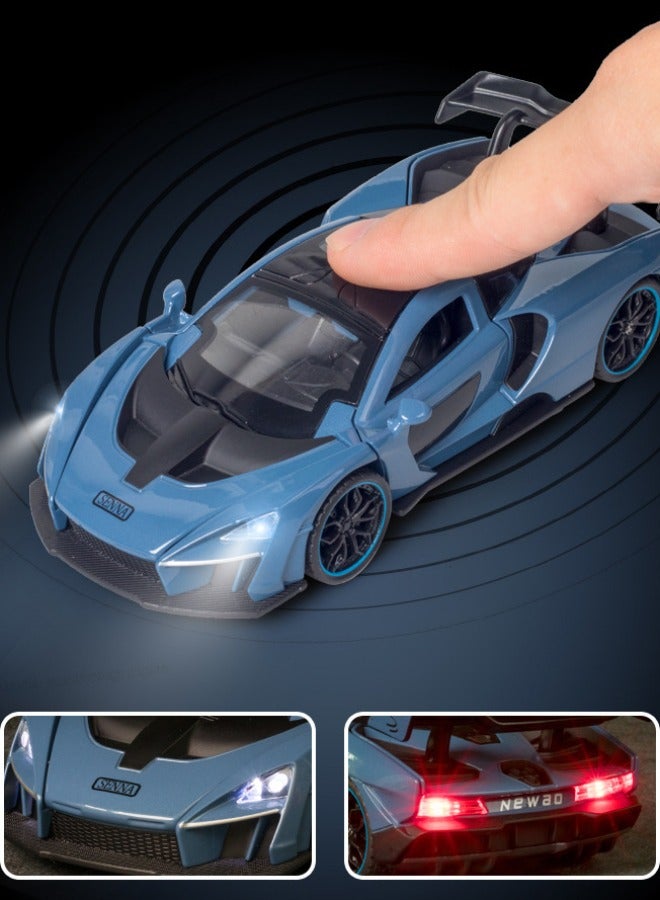 Model car 1:32 Alloy Collectible McLaren Car Model Toy, Diecast Zinc Alloy McLaren Senna Pull Back Collectible Toy Car,  Sound and Light Pull Back Model Car for Kids Boy Girl Gift, 16cm*7cm*4cm - Image 5