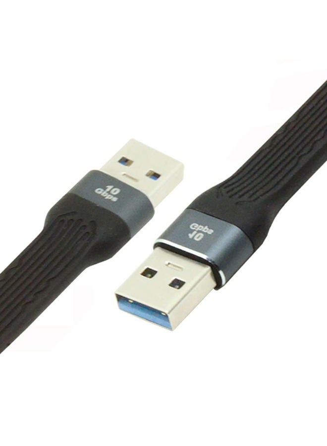 CY 10Gbps USB 3.1 Type A Male to USB3.0 Type A Male Extension Flat Slim FPC Data Cable 13cm for Laptop Desktop - Image 2