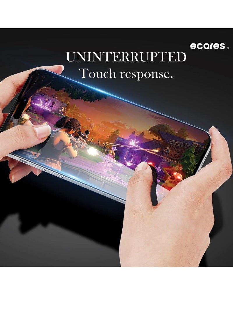 ECARES® iPhone 14 Pro Screen Protector, HD Clear, 9H Tempered Glass, Military Grade Protection, Scratch Resistant, Anti-Fingerprint, Full Coverage, Anti Yellowing, Bubble Free, (Pack-1) - Image 5