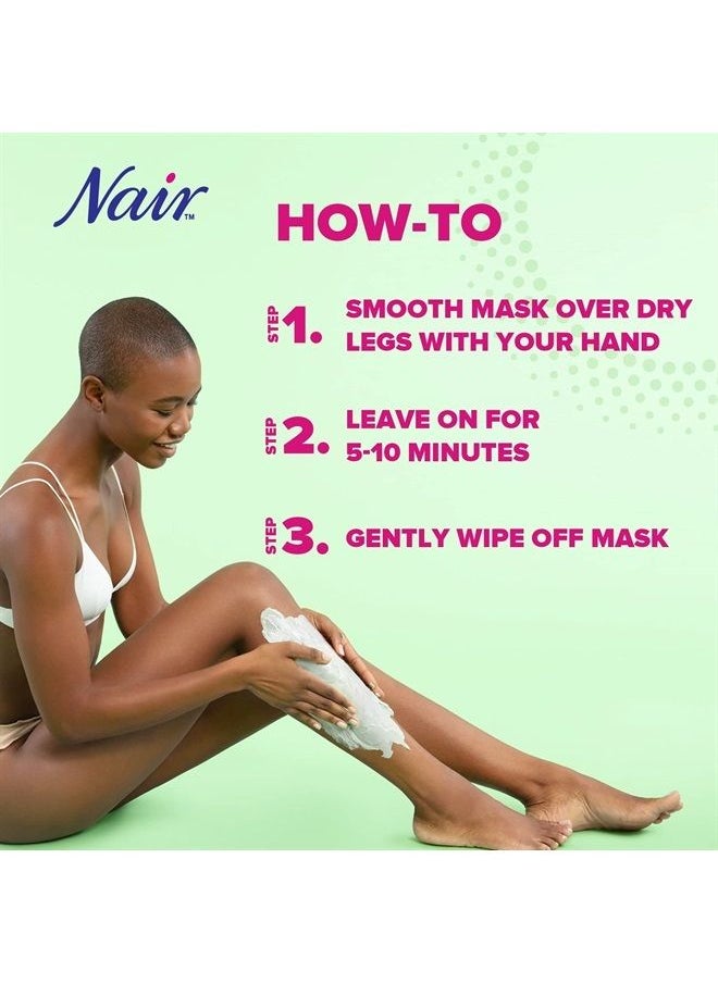 Nair - Leg Mask Clay Exfoliate & Smooth 8 Ounce Tube (Pack of 2) - Image 1