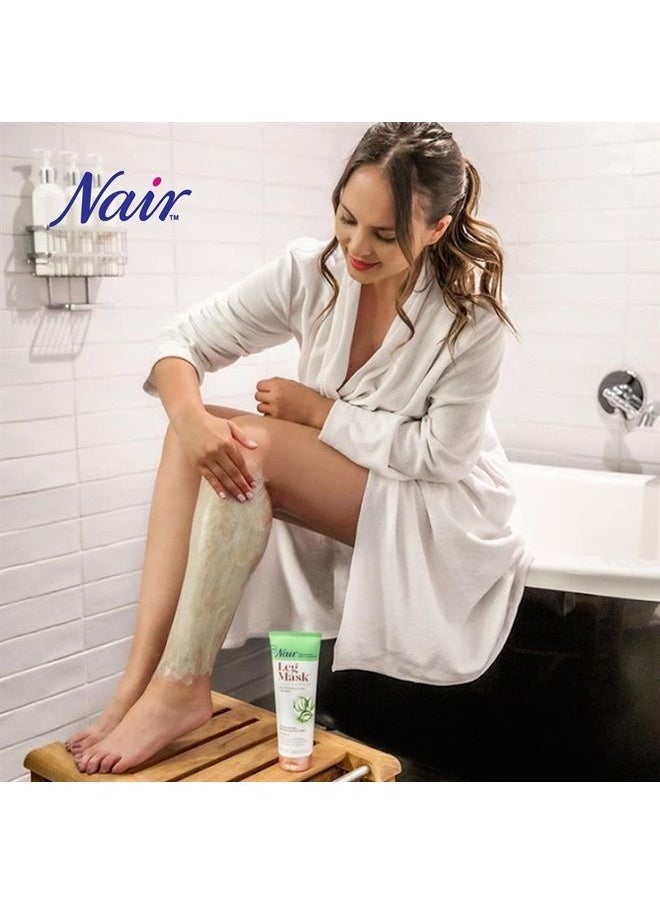 Nair - Leg Mask Clay Exfoliate & Smooth 8 Ounce Tube (Pack of 2) - Image 1