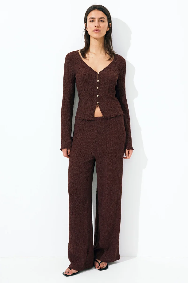 H&M Textured jersey top