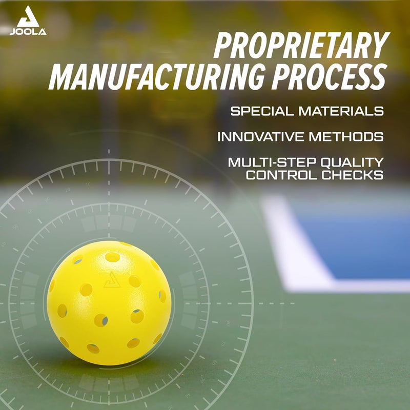 JOOLA Heleus Pickleballs - USAPA Approved Competition Outdoor Balls - 4 Pack - Image 3