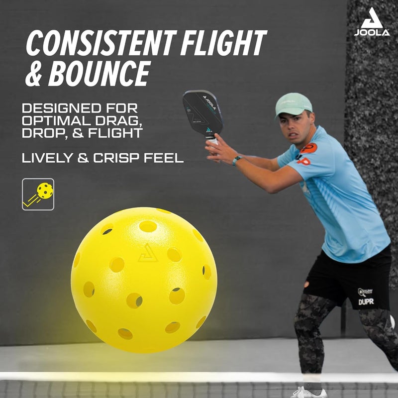 JOOLA Heleus Pickleballs - USAPA Approved Competition Outdoor Balls - 4 Pack - Image 4