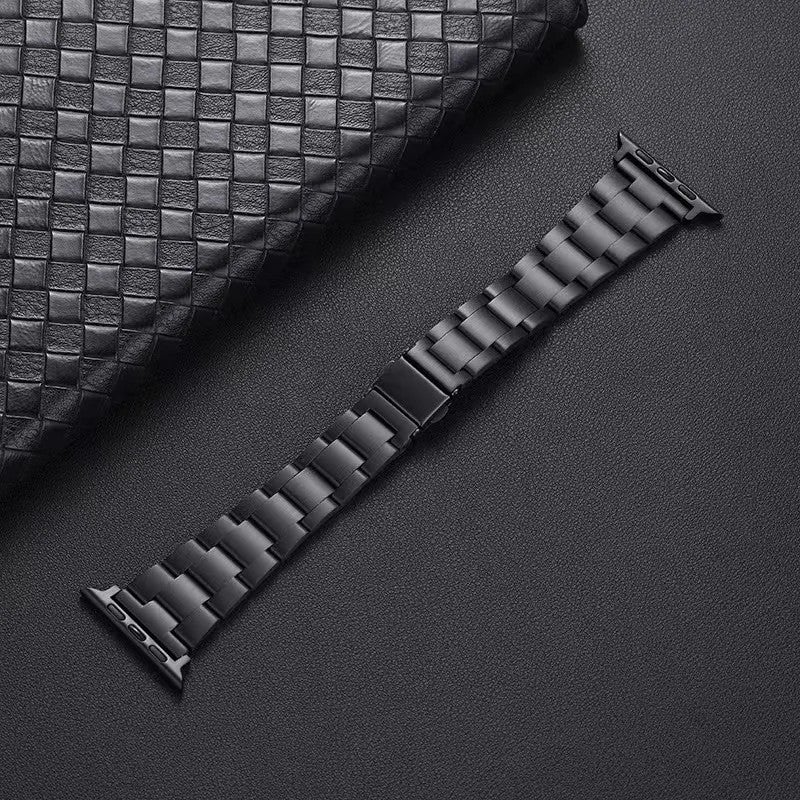 Bluejw Slim Stainless Steel Replacement Watch Strap for Apple Watch Series 7/6/5/4/3/SE – Compatible with 38mm 40mm 41mm 42mm 44mm 45mm Models, Luxury Metal Bracelet Band - Image 1