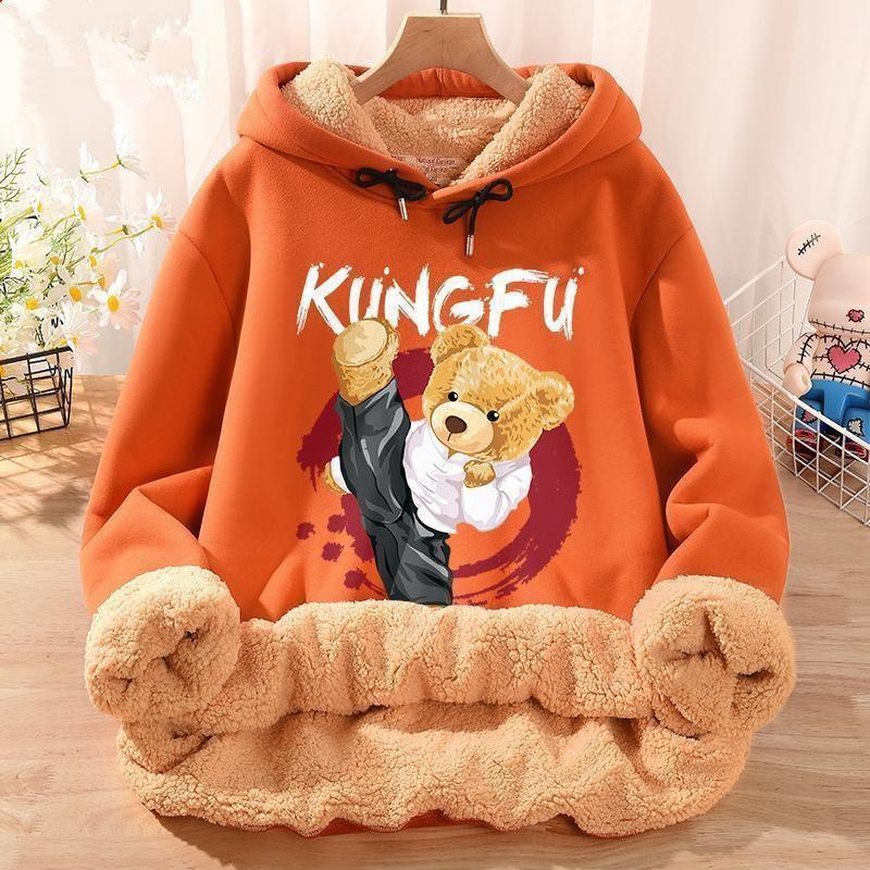 Winter Sweater Men'S Fleece-Lined Thickened National Fashion Loose Plus Size Oversize Fashion Brand Fat Men'S Lamb Velvet Clothes 12 - Image 2
