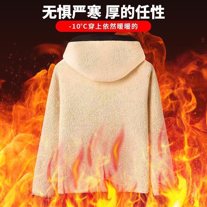 Winter Sweater Men'S Fleece-Lined Thickened National Fashion Loose Plus Size Oversize Fashion Brand Fat Men'S Lamb Velvet Clothes 12 - Image 3