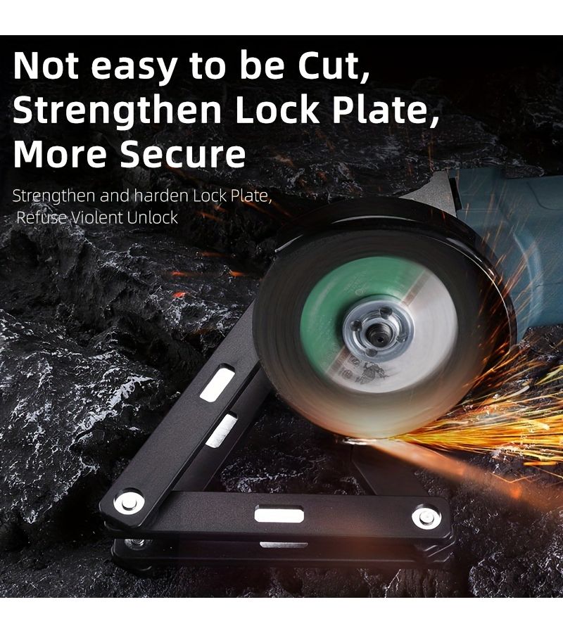 Bicycle Lock Black Folding Portable Anti Theft Safety for Road Bike Mountain MTB Scooter Ebike - Image 4