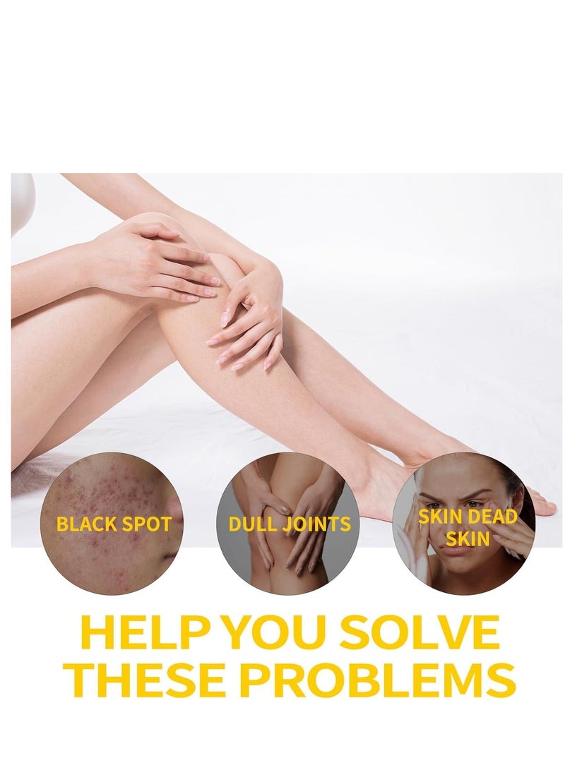 MOOYAM Bikini Area Exfoliator, Turmeric and Kojic Brightening Body Scrub for Ingrown Hair Treatment – Exfoliating Bump Eraser for Inner Thighs, Bikini Line, and Armpits (5.29 oz) - Image 2