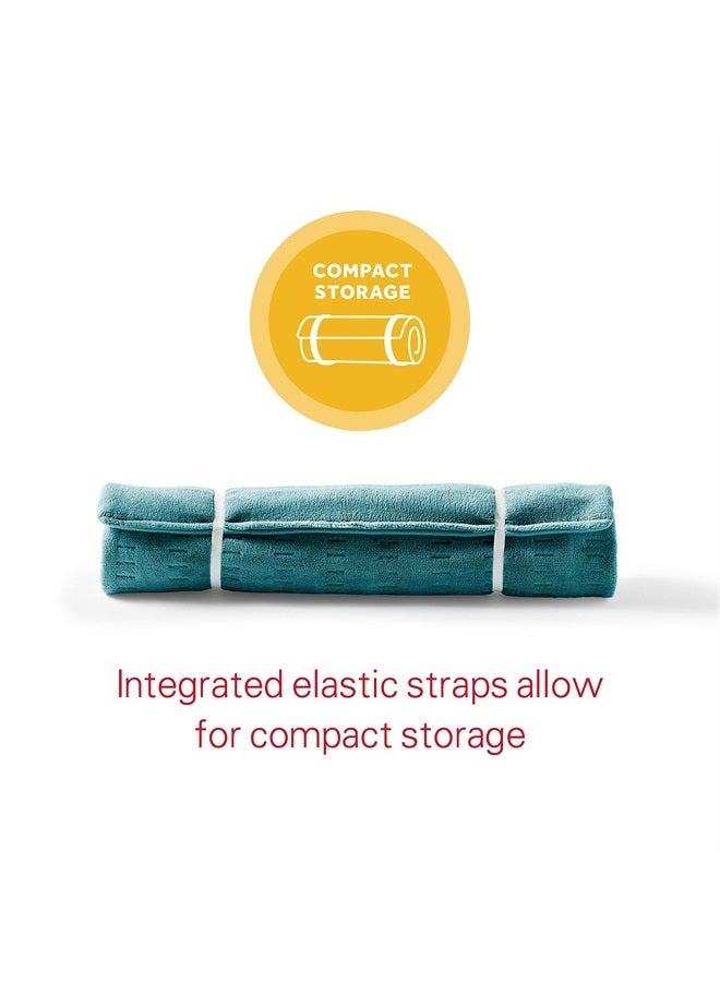 Sunbeam Heating Pad for Back, Neck, and Shoulder Pain Relief with Auto Shut Off, XXL Large 20 x 24", Teal - Image 3