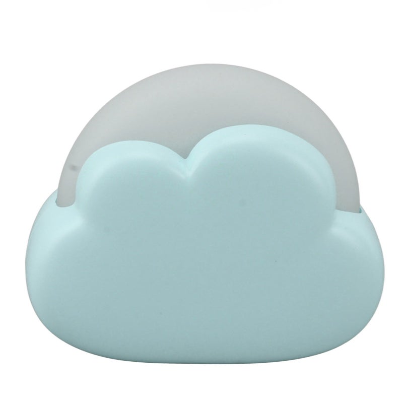 Cute Night Light: Blue ABS & PP Mini Lamp - Adjustable 2 Light Modes 2 Brightness Levels USB Rechargeable 1200mAh Battery Portable Night Light for Baby Room Decor Indoor Outdoor Use Gift Giving - Image 2
