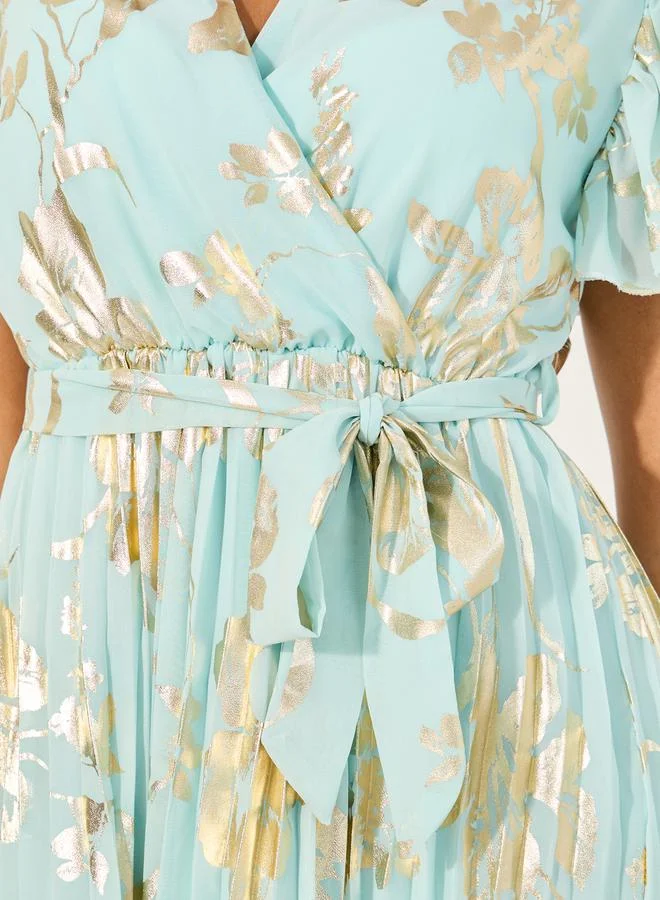 Styli Floral Chiffon Dress