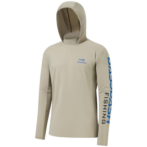 BASSDASH UPF 50 Mens UV Sun Protection Long Sleeve Performance Fishing Hoodie Hooded Shirts - Image 1