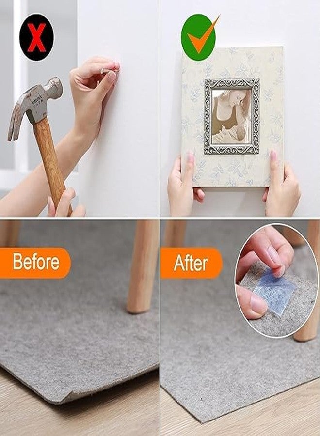 FLIZZOW Double Sided Tape Heavy Duty - Multipurpose Removable Traceless Mounting Adhesive Tape for Walls，Washable Reusable Strong Sticky Strips Grip Tape (2MM) - Image 3