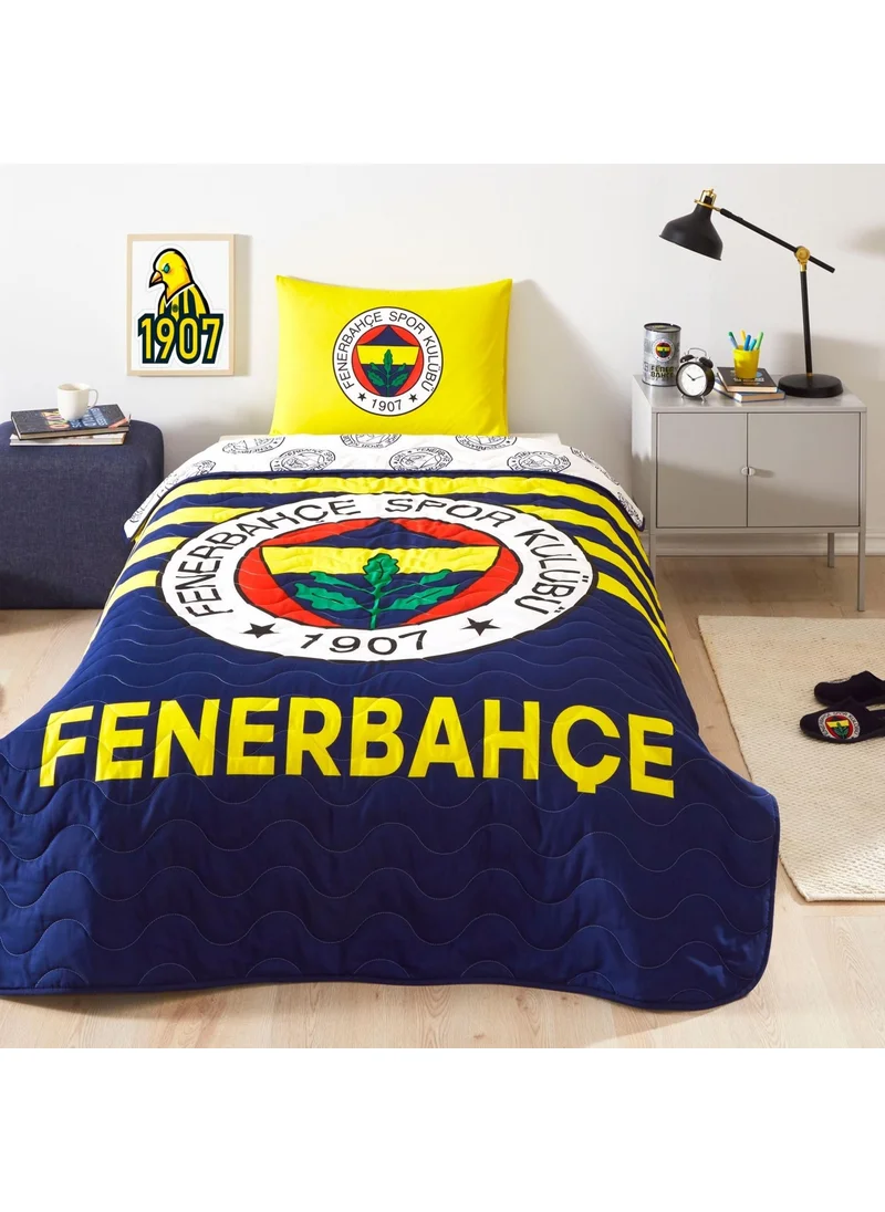 Taç Licensed Fenerbahçe Stripe Single Bedspread Set