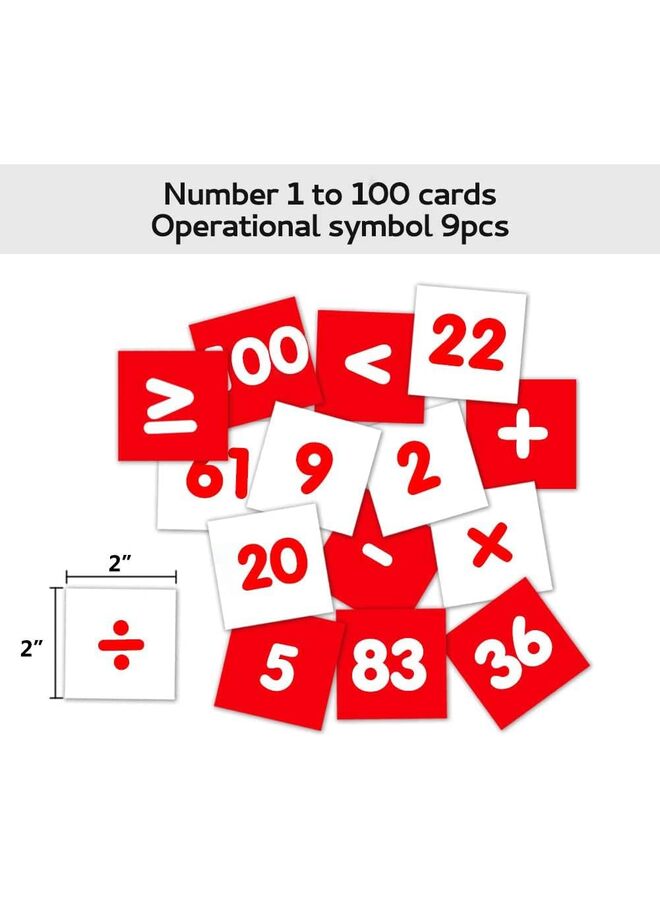 Hundreds Pocket Chart with 130 Number Cards, Number 1-100 Board Pocket Chart for Teacher Lessons in a Classroom or for Use at Home - Image 4