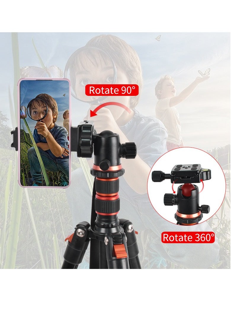 Generic 1.7m Professional SLR Camera Tripod Outdoor Mobile Phone Photography Stand Aluminum Alloy Monopod Reverse Stand  - Image 2