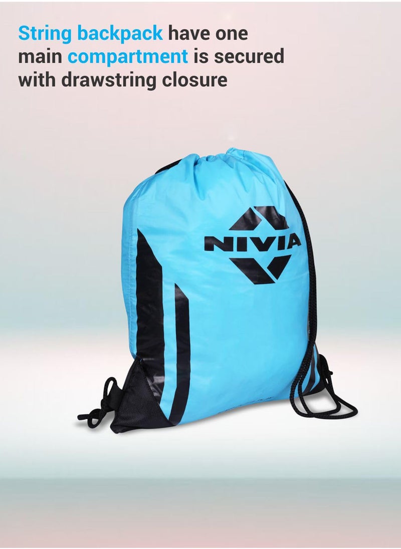 Nivia - String Bag/Drawstring Bag | Sports Bag Boys | Polyester String Bag | Kit Bags | Drawstring Sports Bag | Dori Backpack | Gym Bag | String Bag Men | Waterproof | Drawstring Backpack - Image 1
