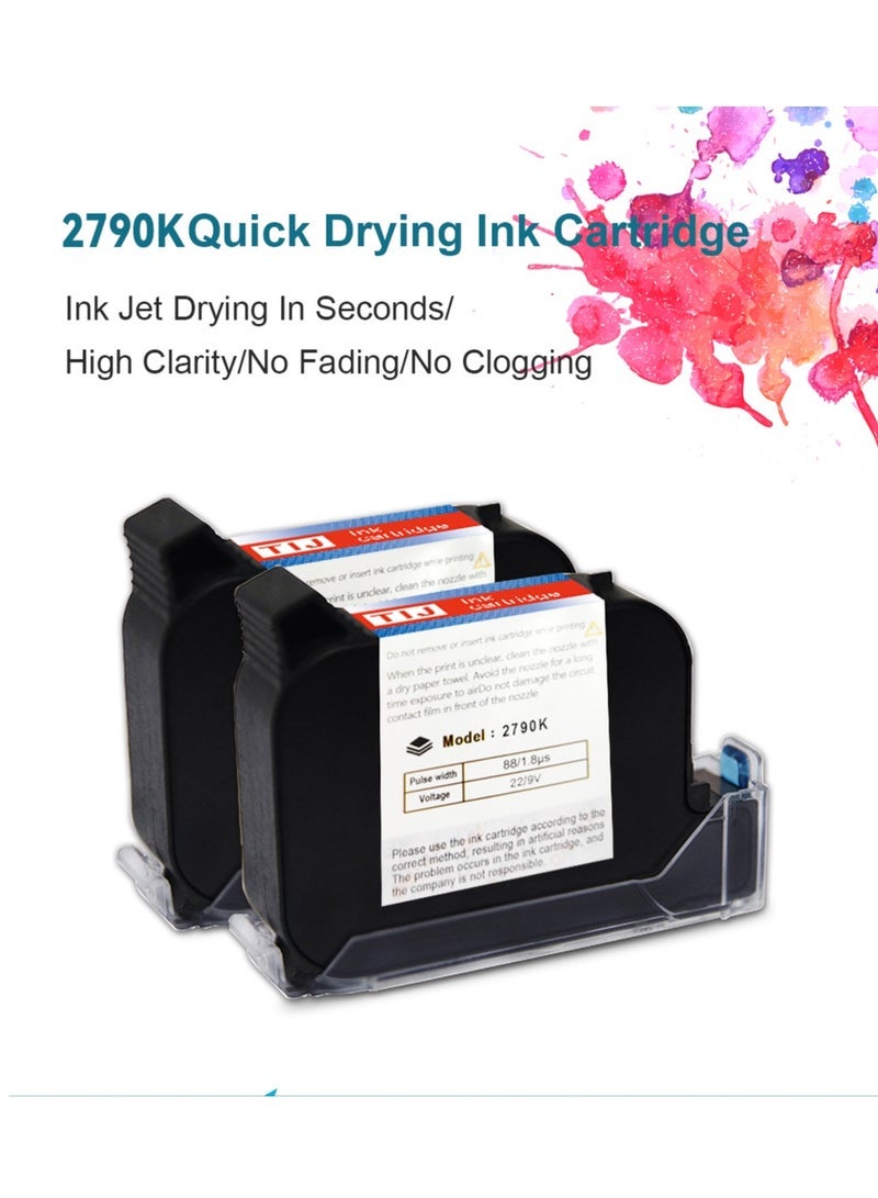 2790K Original Solvent Quick Dry Ink Cartridge Original Aqueous Water Soluble Ink Cartridge Replacement Handheld Inkjet Printer MX3S/D10 (Red) - Image 2