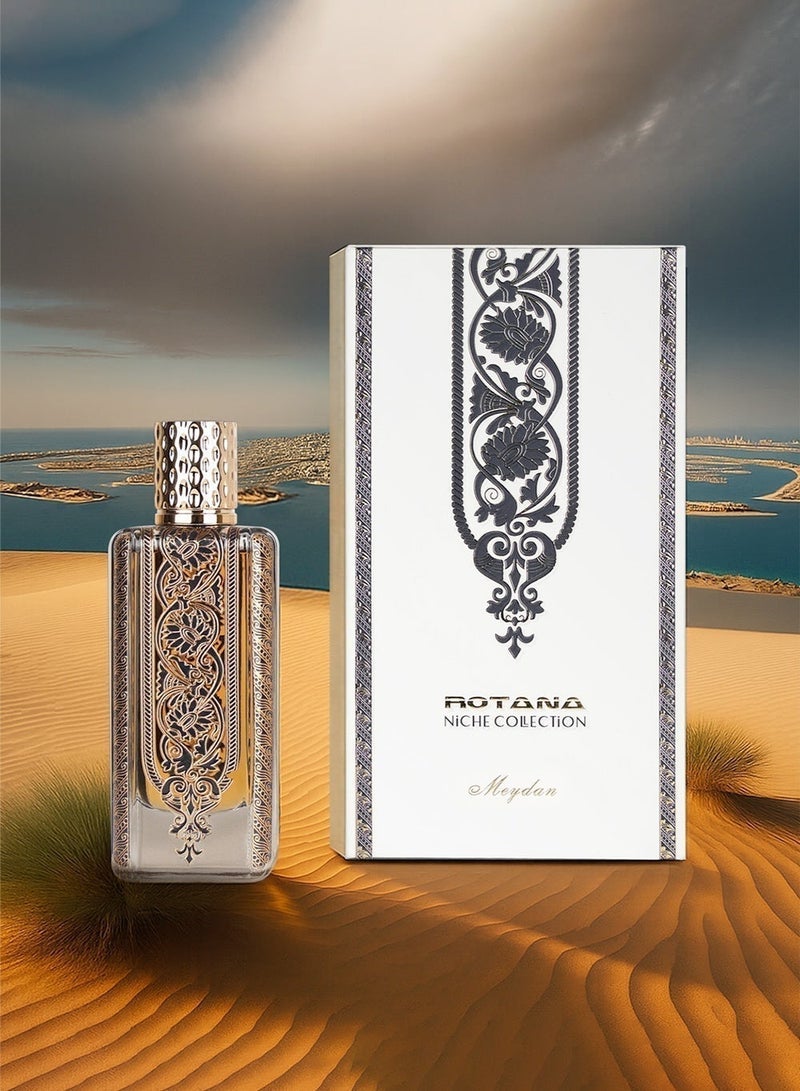 Rotana Perfumes Maydan Niche Collection Eau De Parfum 70ml – Long-Lasting Arabic Luxury Perfume with Rose, Patchouli, Ambergris & Leather | Rotana Perfumes - Image 5