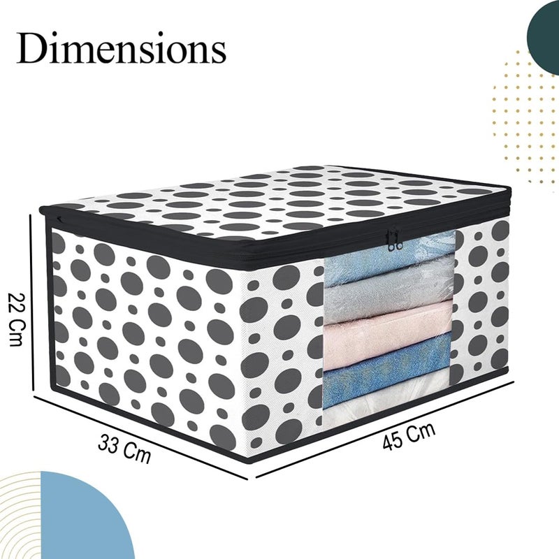 SHAPING FABRIC Non-Woven Garment Cover with Transparent Window & Double Metal Zipper - Pack of 2 for Dustproof Storage of Sarees, Suits, Jackets, and Shirts - Image 5