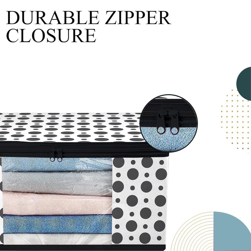 SHAPING FABRIC Non-Woven Garment Cover with Transparent Window & Double Metal Zipper - Pack of 2 for Dustproof Storage of Sarees, Suits, Jackets, and Shirts - Image 4