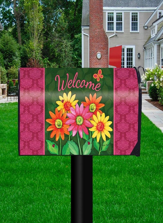 Briarwood Lane Welcome Daisies Spring Magnetic Mailbox Cover Floral Standard - Image 3
