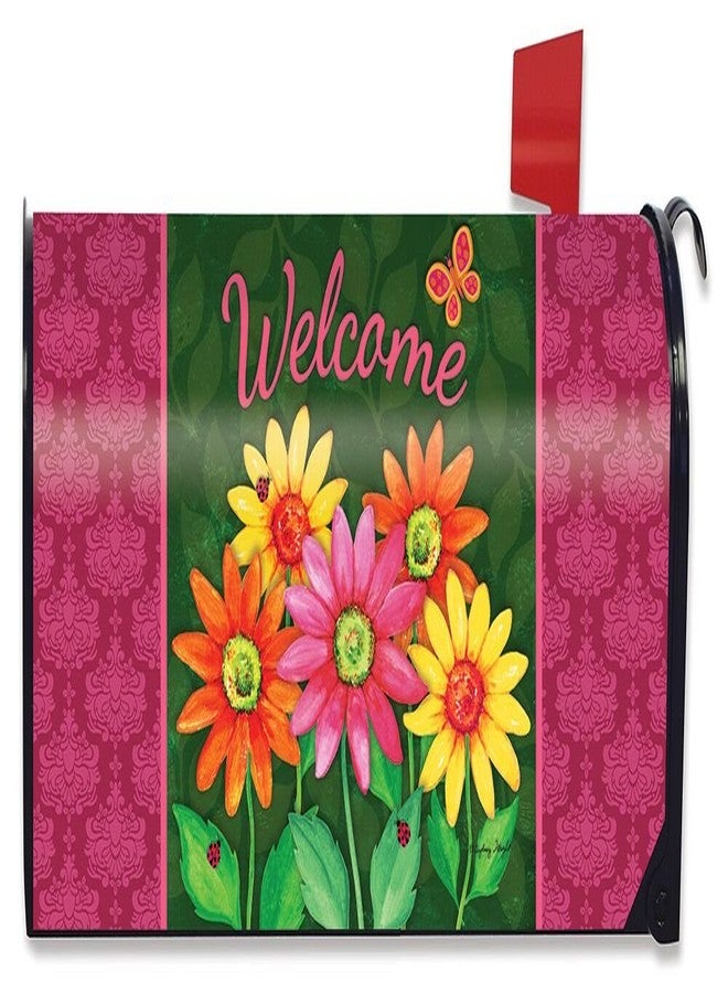 Briarwood Lane Welcome Daisies Spring Magnetic Mailbox Cover Floral Standard - Image 2