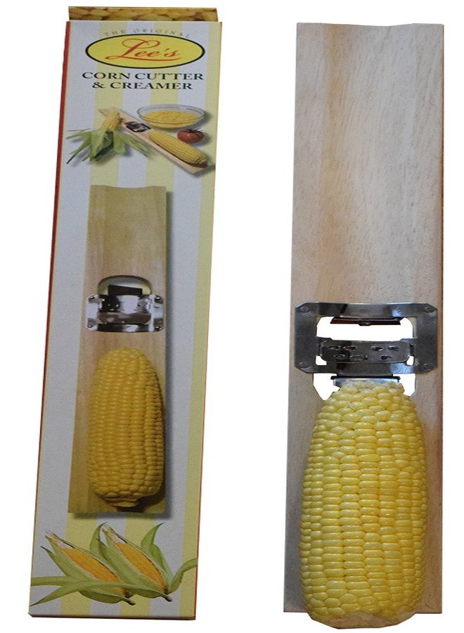 Lee's Original Wooden Corn Cutter and Creamer = Best Corn Tool For Removing Corn From The Cob - Image 1