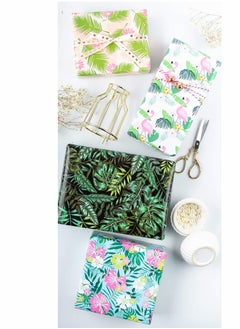 KASTWAVE Wrapping Paper Sheets - Gift Wrapping, Tropical Rainforest Theme Perfect for Holiday,Birthday,Congrats, Party, Baby Shower - 4 Folded Sheets - 20 inch X 30 inch  - Image 5
