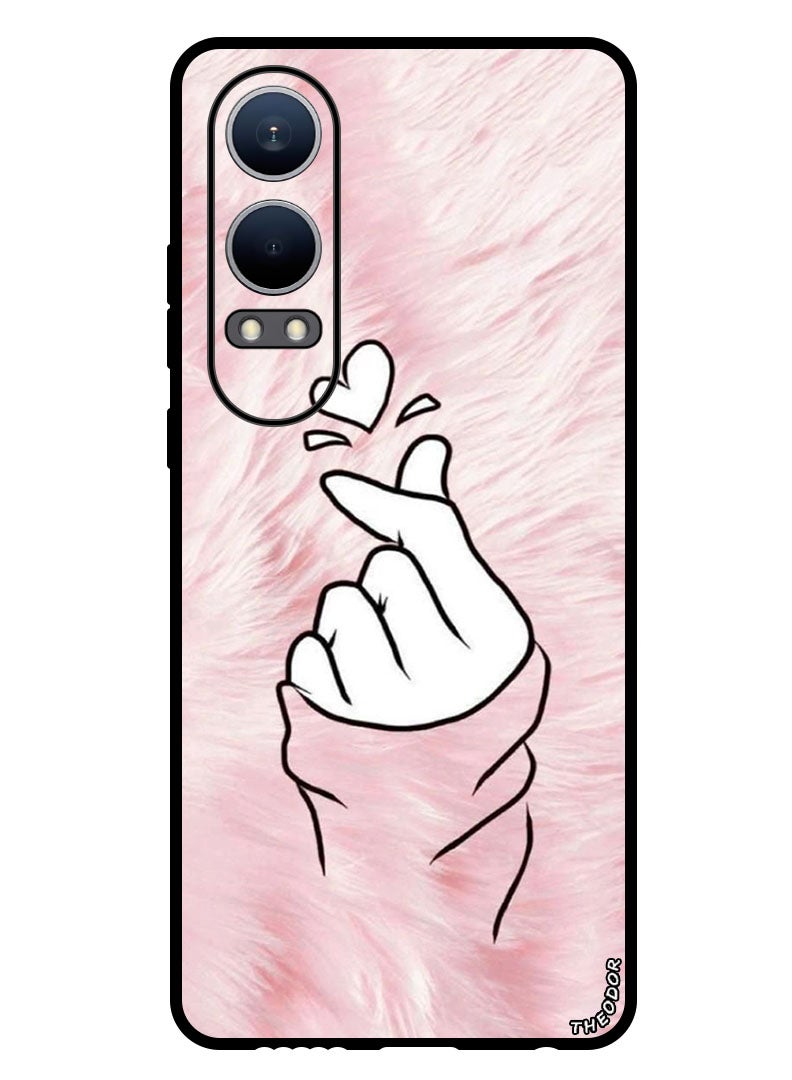 Theodor Protective Case Anti Scratch Shock Proof Bumper Cover For Oppo K12x (China) Snap Love Pink - Image 1