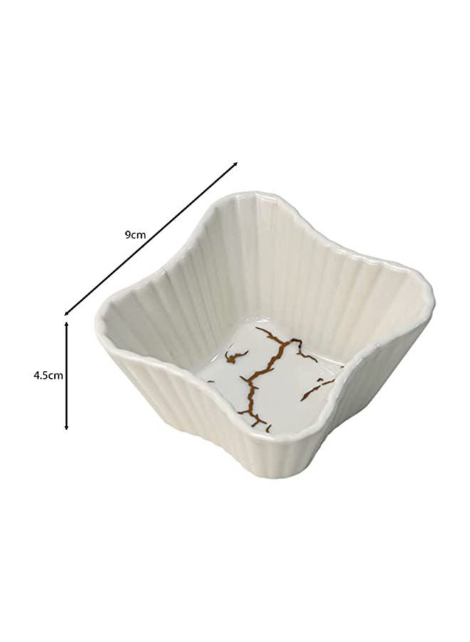 AKDC AKDC Ceramic Snack Dish Set of 3 Pieces Whiteware Crème Ramekins  - Image 5
