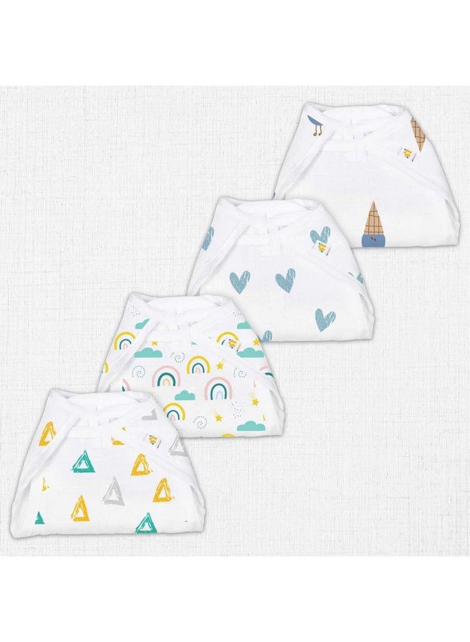 1st Step 100% Muslin Washable Reusable Baby Nappis (Multicolor 2) - Image 2