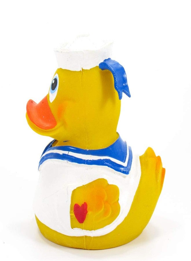 LANCO Sailor Mariner Rubber Duck Bath Toy | All Natural, Organic, Eco Friendly, Squeaker | Lanco Brand | Imported from Barcelona, Spain - Image 2