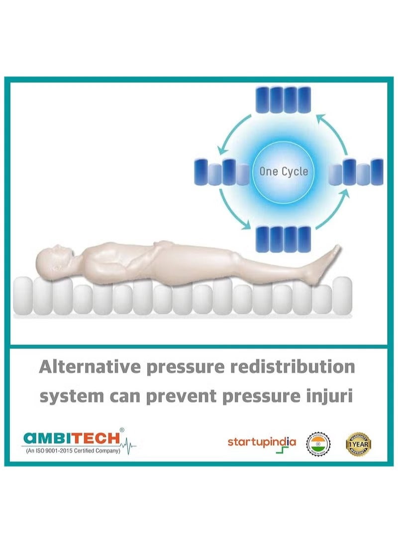 ستار مرتبة طبية فاخرة بنظام ضغط هوائي متناوب تمنع تقرحات الفراش وتوفر أقصى درجات الراحة والدعم مثالية للمرضى طويلي الاستلقاء وكبار السن في المنزل أو المستشفى - Image 5