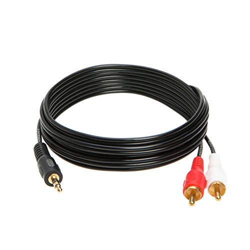 WireZee 3.5mm Male Audio to 2 RCA Stereo Cable 6ft, 10ft, 12ft, 15ft, 25FT (12FT) - Image 5