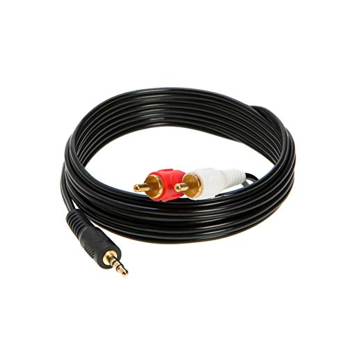 WireZee 3.5mm Male Audio to 2 RCA Stereo Cable 6ft, 10ft, 12ft, 15ft, 25FT (12FT) - Image 2