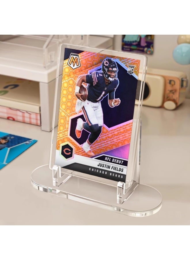 Acrylic Trading Card Display Stand, 10 Pack Clear Card Stands, Card Stands for Sports Cards, Sports Card Holder, PSA Graded Card Display - Image 5