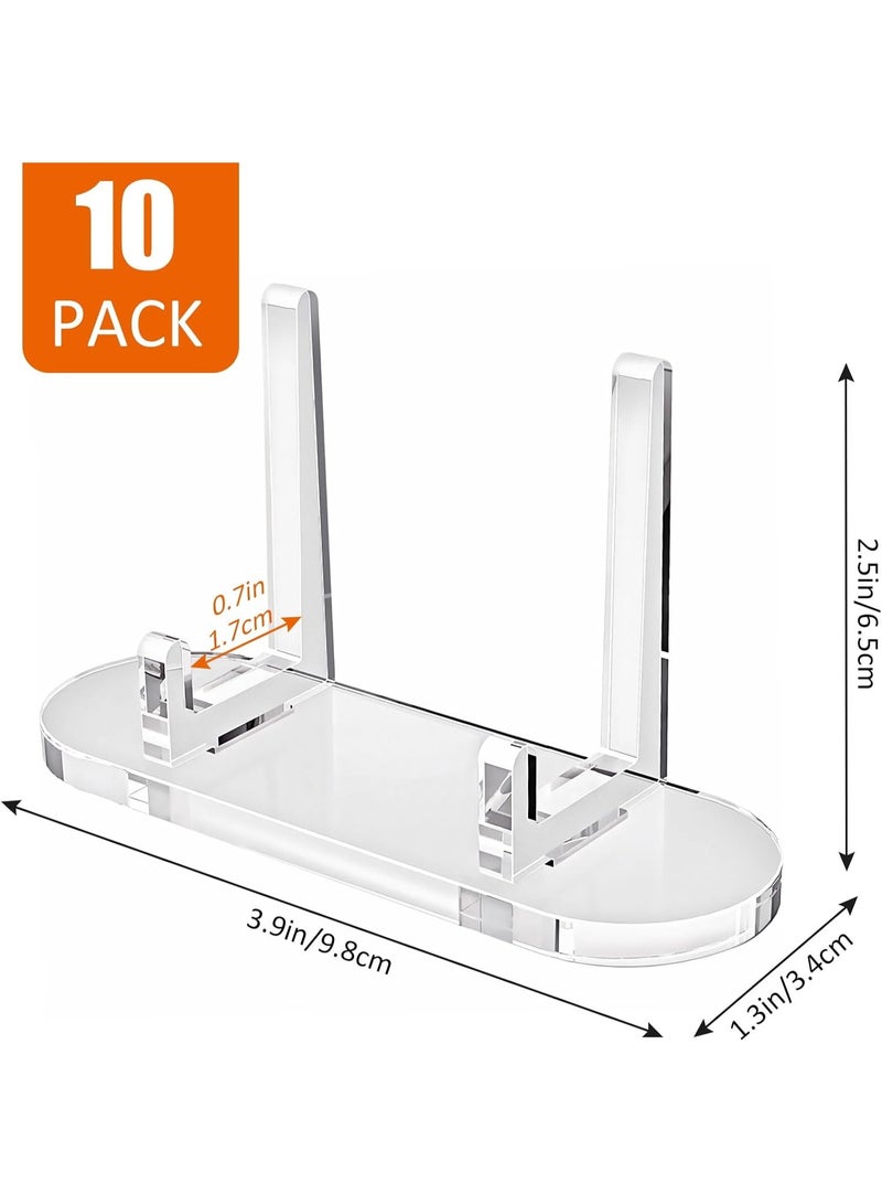 Acrylic Trading Card Display Stand, 10 Pack Clear Card Stands, Card Stands for Sports Cards, Sports Card Holder, PSA Graded Card Display - Image 3
