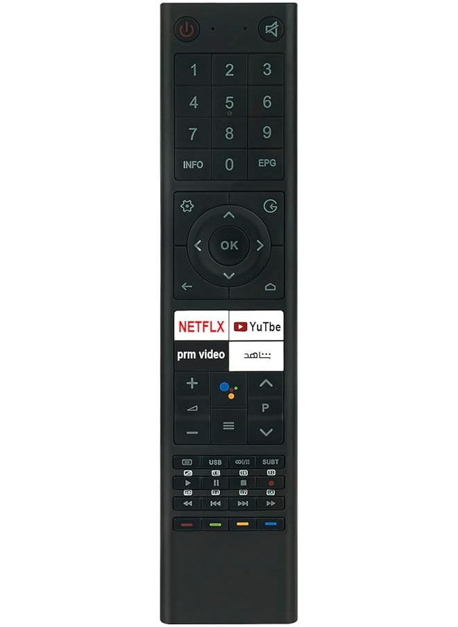 إيروريكس - جهاز التحكم عن بعد الصوتي البديل Anppach03Abbt مناسب لتلفزيون Chiq الذكي U43G7H U50G7H وتلفزيون Changhong U43G7H U40G7H L32K5 Pa Ch03 L32G7H L40G7H U50G7H - Image 1