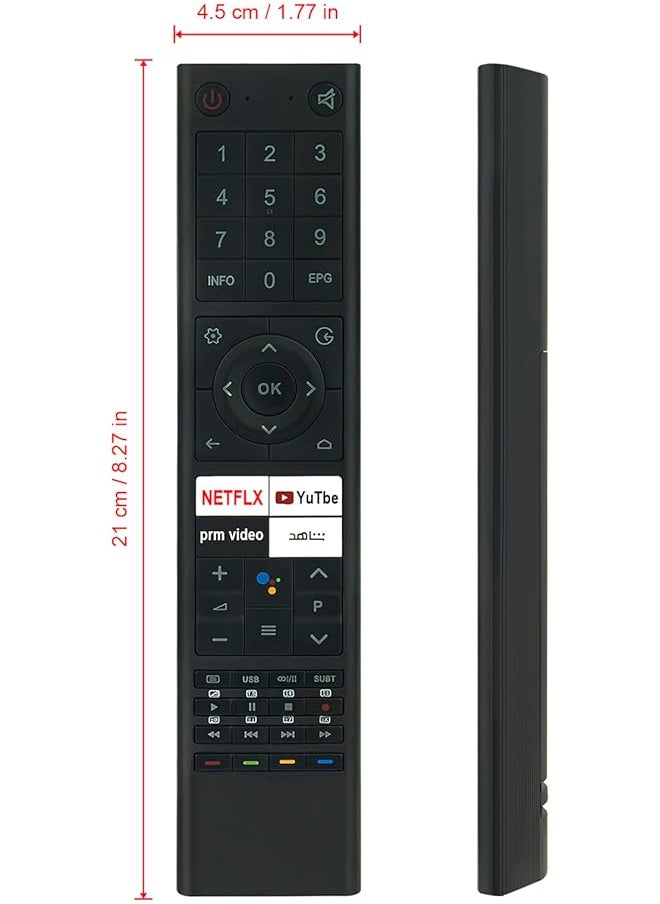 إيروريكس - جهاز التحكم عن بعد الصوتي البديل Anppach03Abbt مناسب لتلفزيون Chiq الذكي U43G7H U50G7H وتلفزيون Changhong U43G7H U40G7H L32K5 Pa Ch03 L32G7H L40G7H U50G7H - Image 1