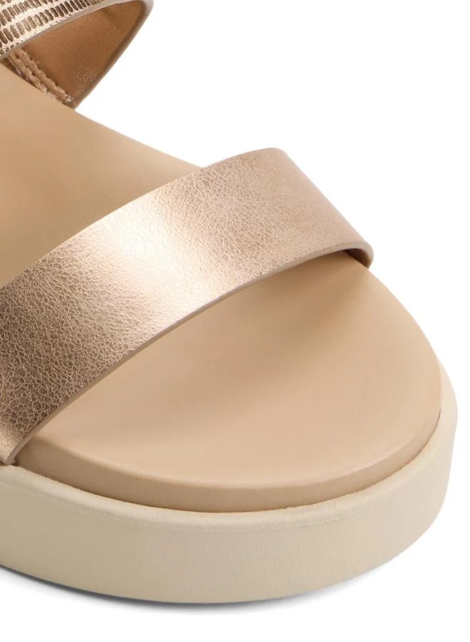 Aldo  Halamaever Ladies Gold Beach Sandals for Women | Best Price UAE