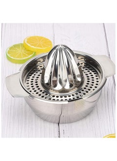 Manual Stainless Steel Citrus Juicer with Container – Lemon & Orange Squeezer with Strainer – Heavy Duty, Rust-Resistant, Robust Juicer for Fresh Juice at Home or Commercial Use - pzsku/ZC13DC188FFB267C60FD7Z/45/_/1740371324/d30153cb-f744-488b-bad6-7f65175b8800