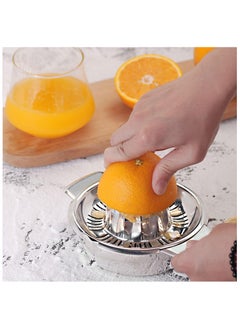 Manual Stainless Steel Citrus Juicer with Container – Lemon & Orange Squeezer with Strainer – Heavy Duty, Rust-Resistant, Robust Juicer for Fresh Juice at Home or Commercial Use - pzsku/ZC13DC188FFB267C60FD7Z/45/_/1740371375/e439791b-f9b0-41fd-9648-dd7dce92cdf9