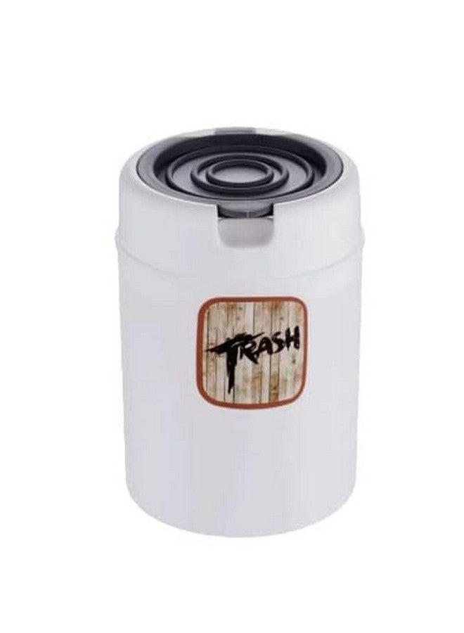 PUTHAK Plastic Small Mini Table Trash Bin Multi-Use Dustbin for Study Table, Office, Bedroom With Attached Swing Lid (Multicolor, Pack 1) - Image 2