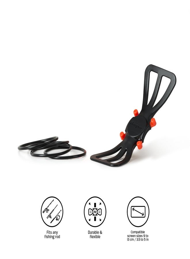 Deeper Smartphone Mount for Fishing Rod - See Phone and Keep Hands Free While Using Sonars, 12cm - Image 2