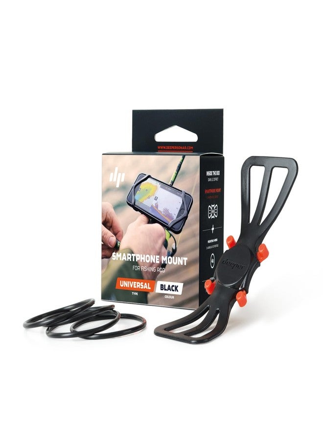 Deeper Smartphone Mount for Fishing Rod - See Phone and Keep Hands Free While Using Sonars, 12cm - Image 1