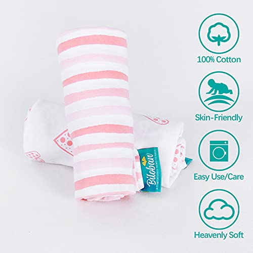 Biloban غطاء وسادة الرضاعة بيلوبان 2 عبوة لوسادة بوبى 100% قطن مرن بسحاب كبير فائق النعومة وقابل للتنفس لدعم الرضع غطاء للرضاعة للأمهات أو هدايا للبنات الصغيرات - Image 5