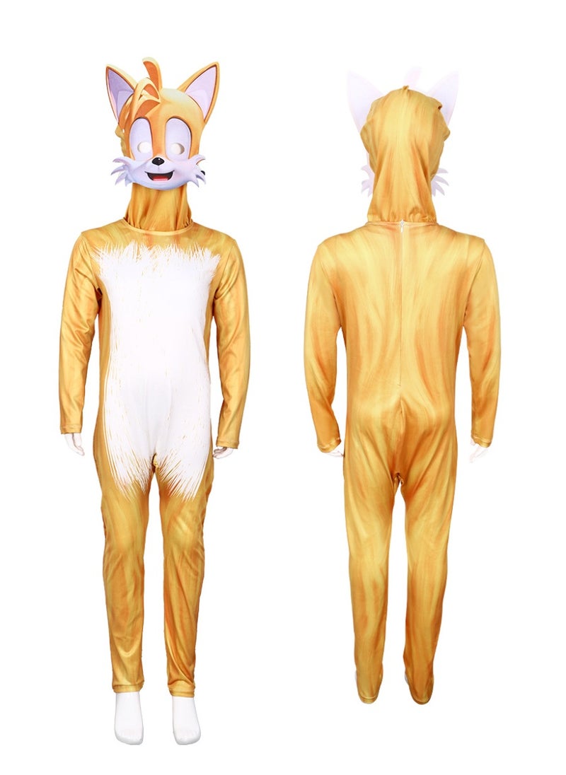 NIBEMINENT Halloween game role-playing Sonic the Hedgehog one-piece tight-fitting Suit Sonic  - Image 1